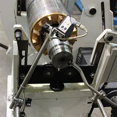 Spindle being tested