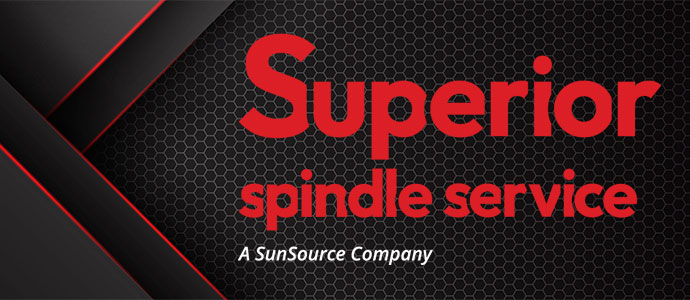 Superior Spindle Services logo with hex background