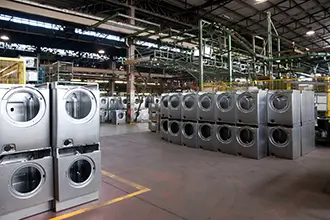 Factory: washing machine production