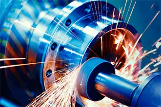 machine tool in metal factory with drilling cnc machines